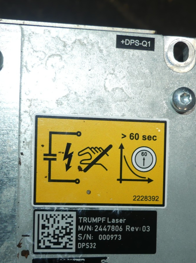 TRUMPF DPS32 M/N 2447806 REV: 03