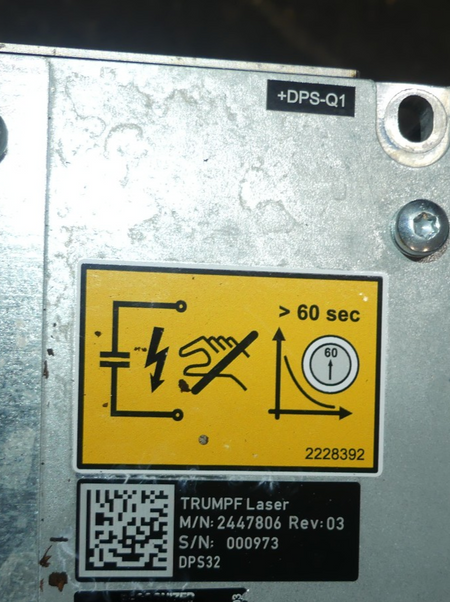 TRUMPF DPS32 M/N 2447806 REV: 03