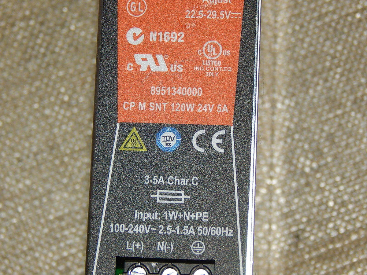 Weidmüller PRO-M  N1692 N1CP M SNT3 120W 24V 5A  Netzteil Power Supply 