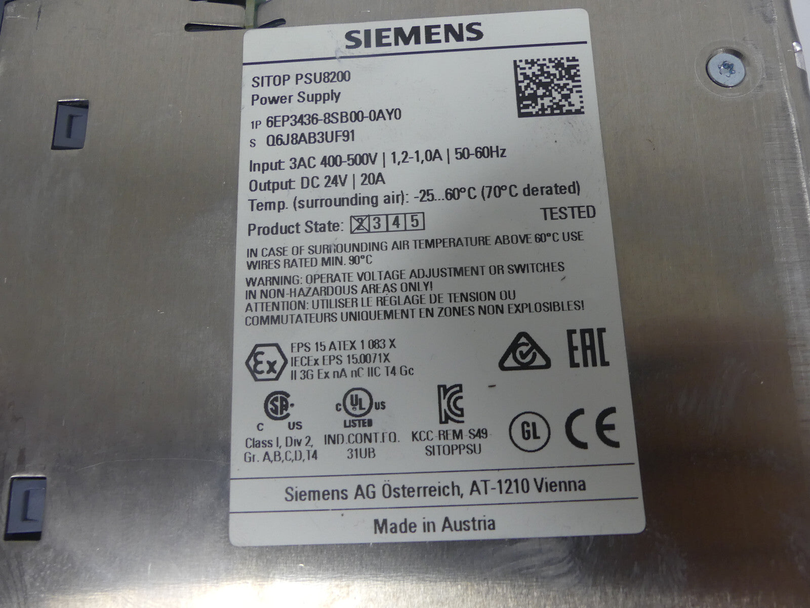 Siemens 6EP3436-8SB00-0AY0