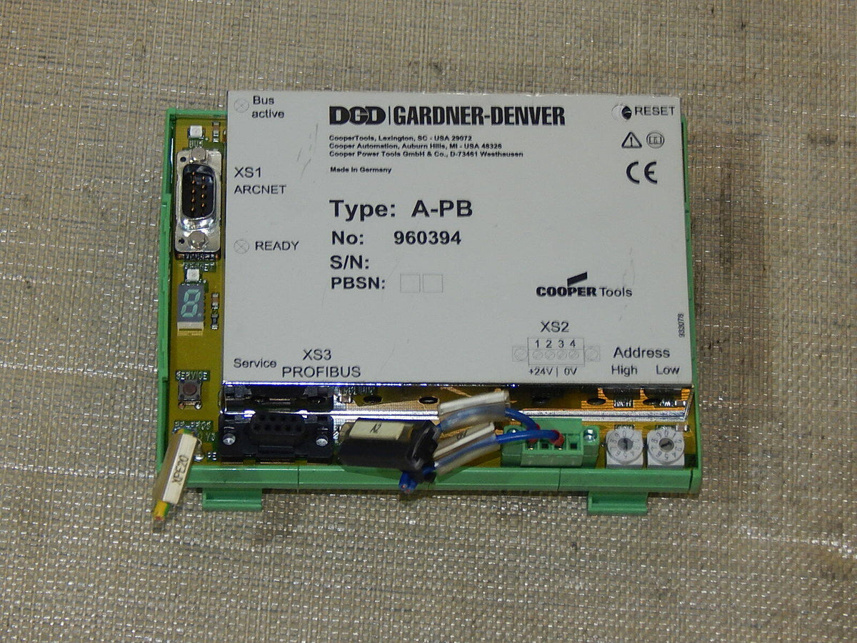  Gardner-Denver A-PB  No: 960394 Profibus Controller  used