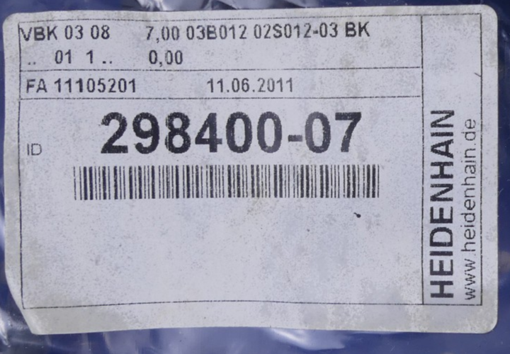 Heindenhain VBK 03 08 7,00 03B012 02S012-03 BK