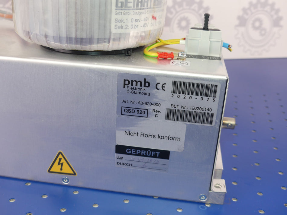 BAASEL LASERTECH PMB QSD 920 BLT-NR.: 120200140