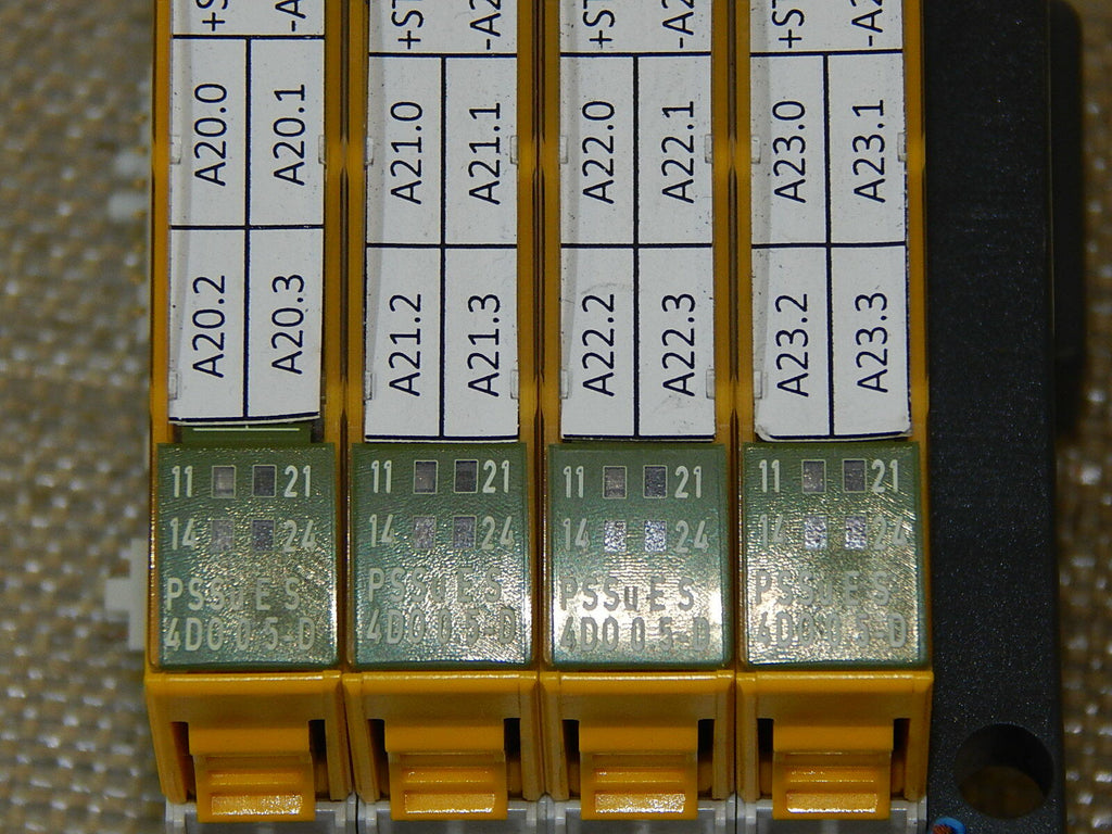 4x PILZ Elektronikmodul PSSu E S 4DO 0.5-D Used