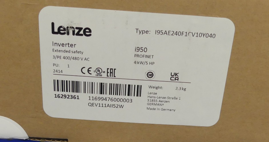 LENZE I95AE24F1CV10Y040
