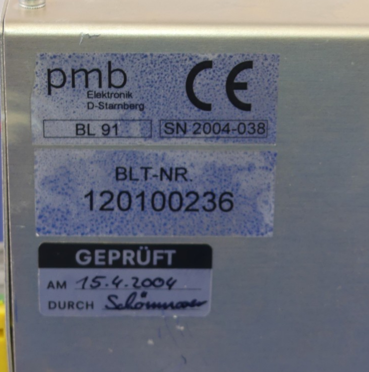 BAASEL LASERTECH PMB BL91 BLT-NR.120100236