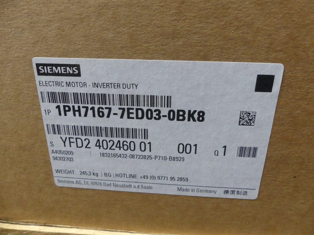 Siemens 1PH7167-7ED03-0BK8