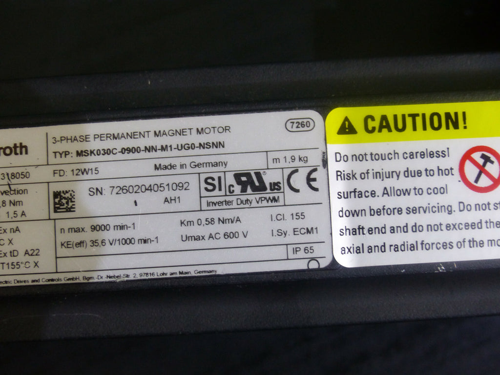 Rexroth MSK030C-0900-NN-M1-UG0-NSNN