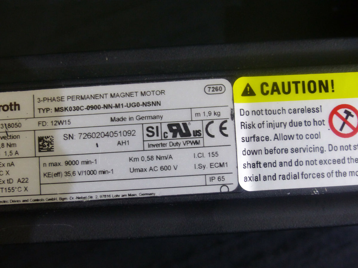 Rexroth MSK030C-0900-NN-M1-UG0-NSNN