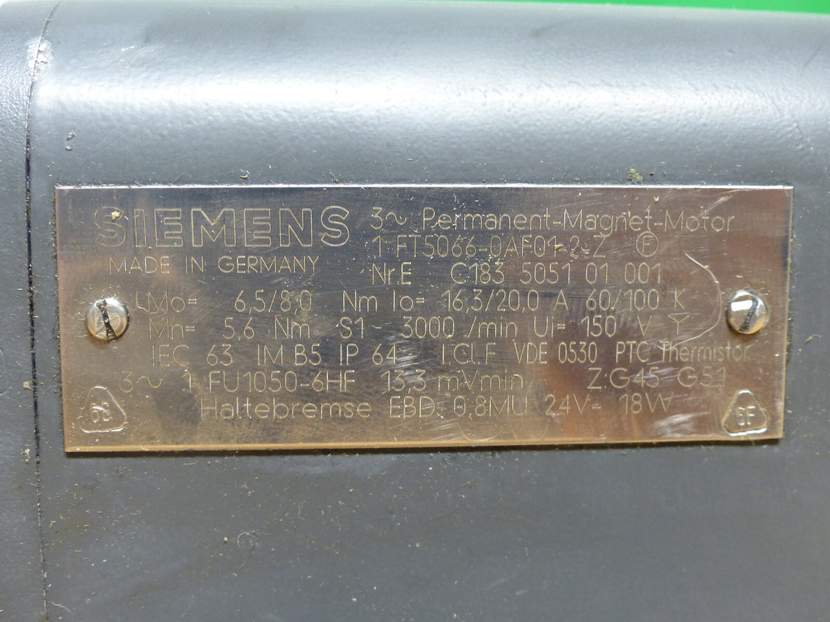 SIEMENS 1 FT5066-0AF01-2-Z mit MAULLUFF Encoder s.Bilder