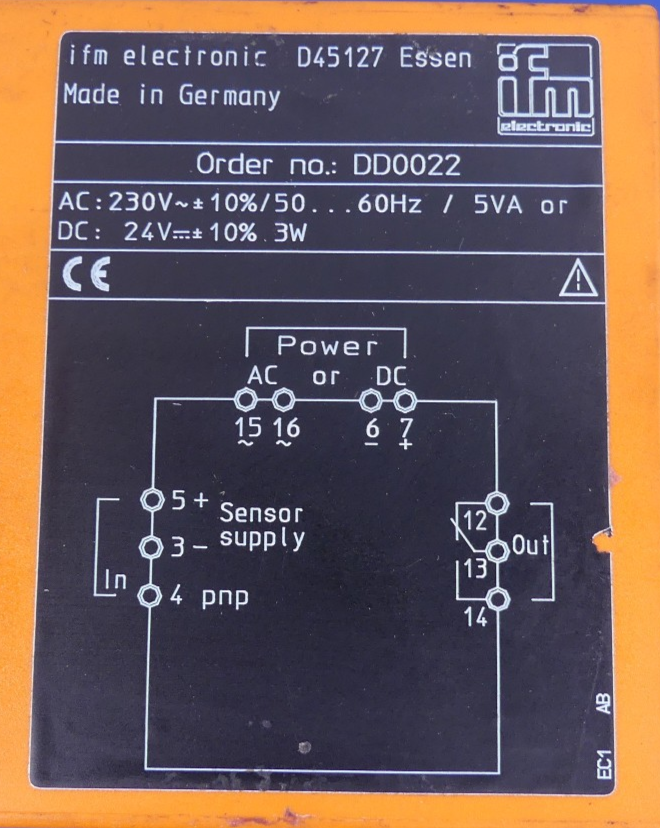 IFM ELECTRONIC Drehzahlwächter D100