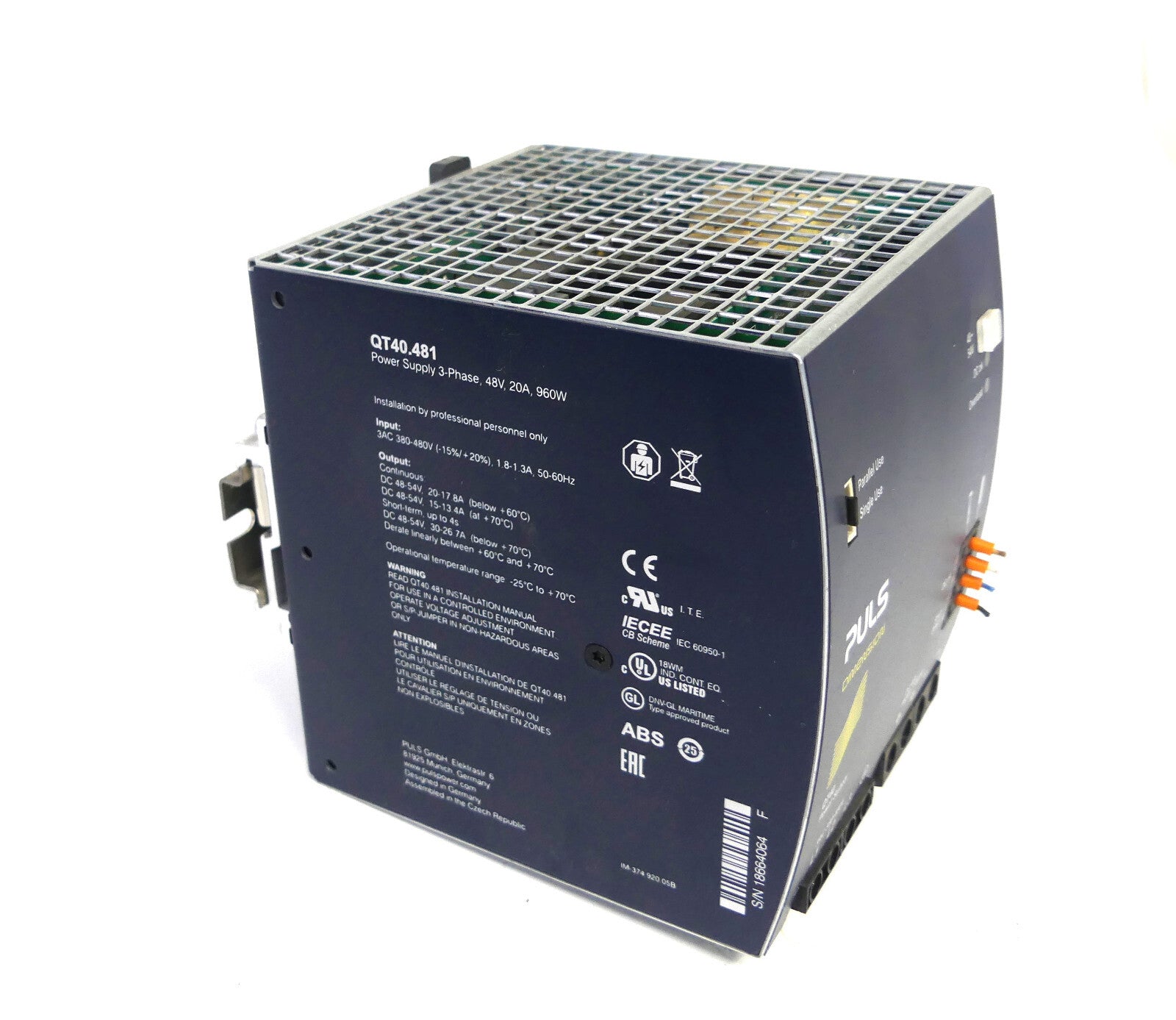 Puls Stromversorgung QT40.481 power supply