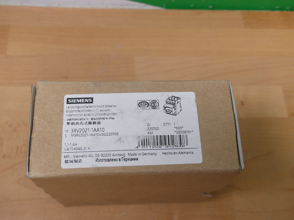 Siemens Leistungsschalter 3RV2021-1AA10