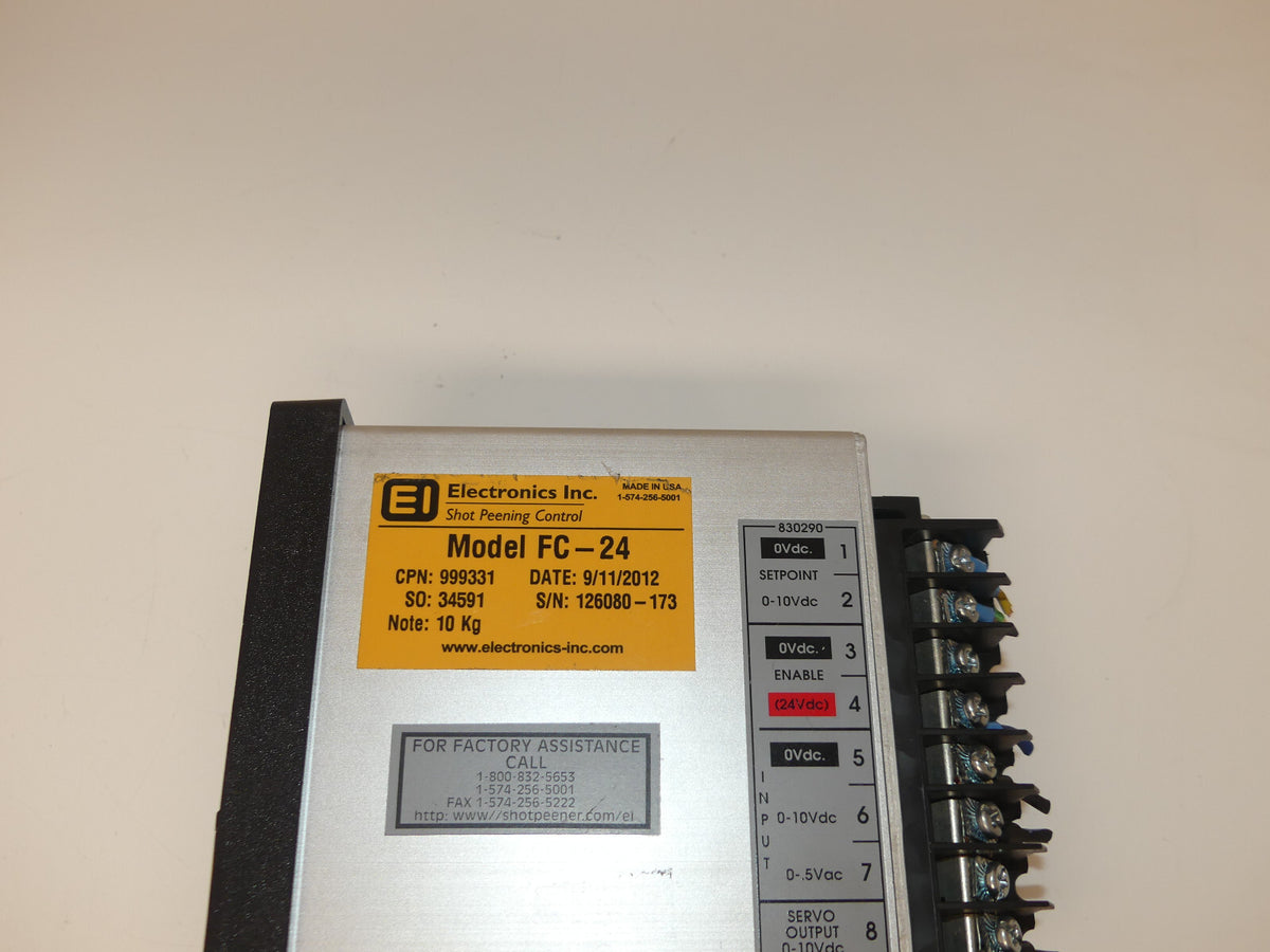 EI Electronics Inc. FC-24 Shot Peening Control MagnaValve