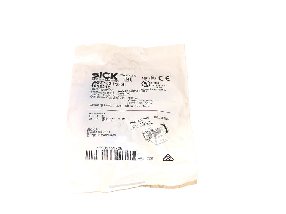 SICK GRSE18S-P2336  EIN packung  2 stück s.Bilder
