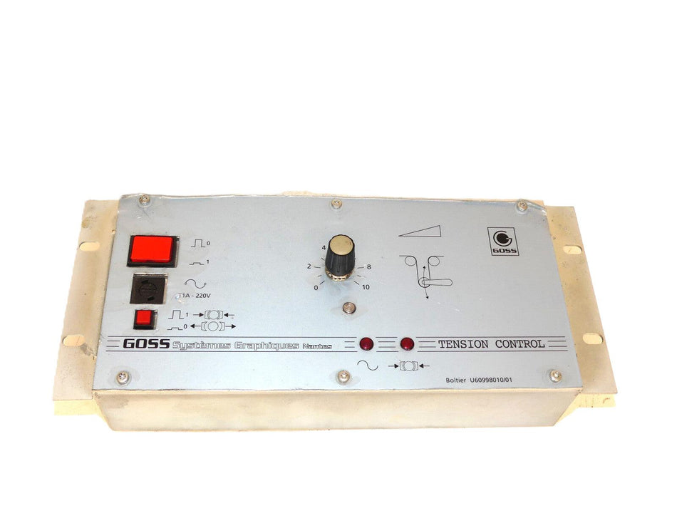 GOSS SYSTEMES GRAPHIQUES NANTES  TENSION CONTROL U60998010/01
