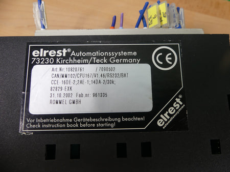 elrest ElaCan II Mini CAN/MM102/CPU167/V1.46 Art.-Nr. 10820761  s.Bilder