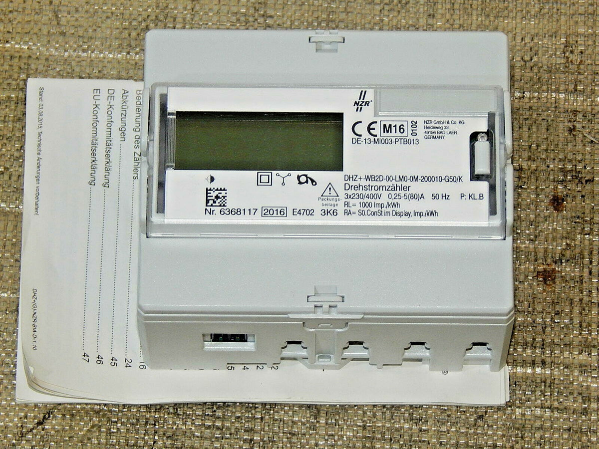  NZR Wechsel-/Drehstromzähler DHZ+WB2D-00_LM0-0M-200010-G50/5