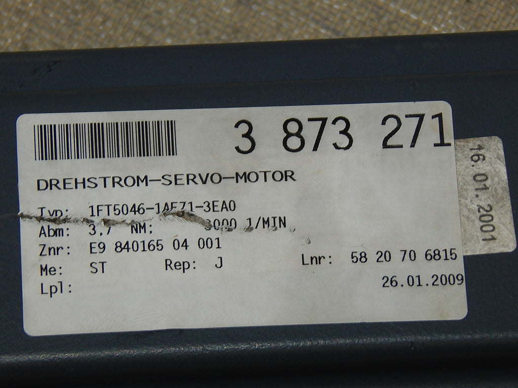  Siemens 3~Permanent Magnet Motor 1FT5046-1AF71-3EA0 + TR Electronic CE 65M 