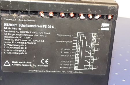 Kriwan INT2000 Schaltverstärker Pt100-6