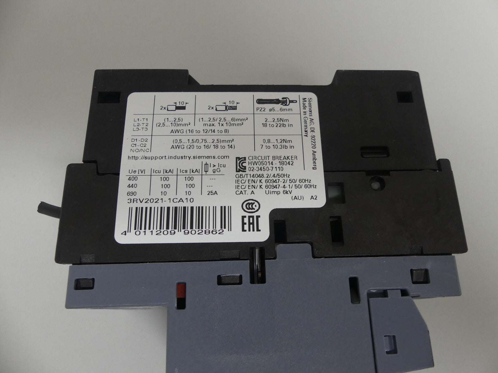 Siemens 3RV2021-1CA10 Leistungsschalter