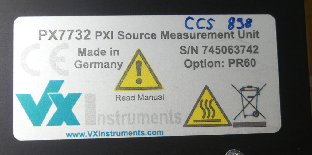 vxinstruments  px7732 pxi source measurement unit