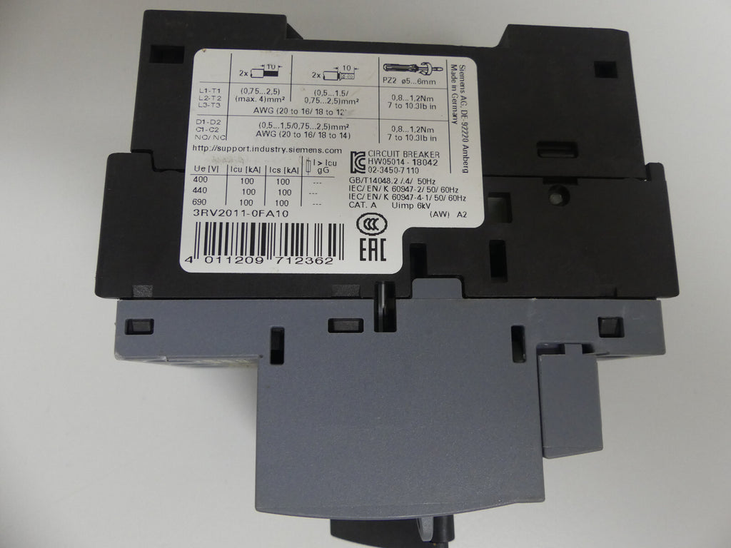 Siemens Leistungsschalter 3RV2011-0FA10