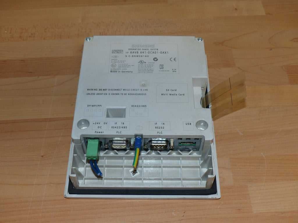 Siemens 6AV6641-0CA01-0AX1 / 6AV6 641-0CA01-0AX1 Operator Panel OP77B E11