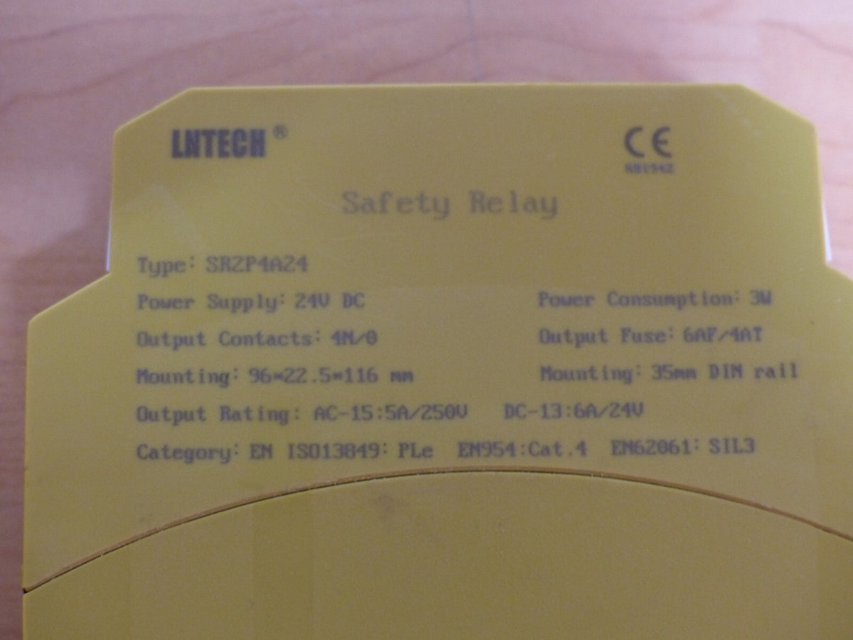 Lntech Safety Relay sr2p4a24 used