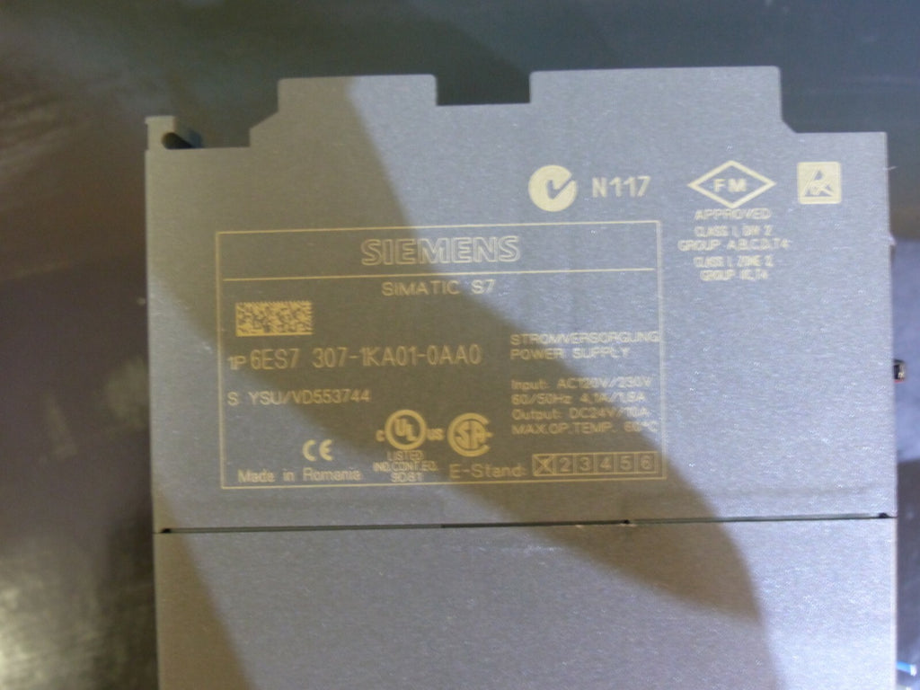 Siemens 6ES7 307-1KA01-0AA0 //  6ES7307-1KA01-0AA0