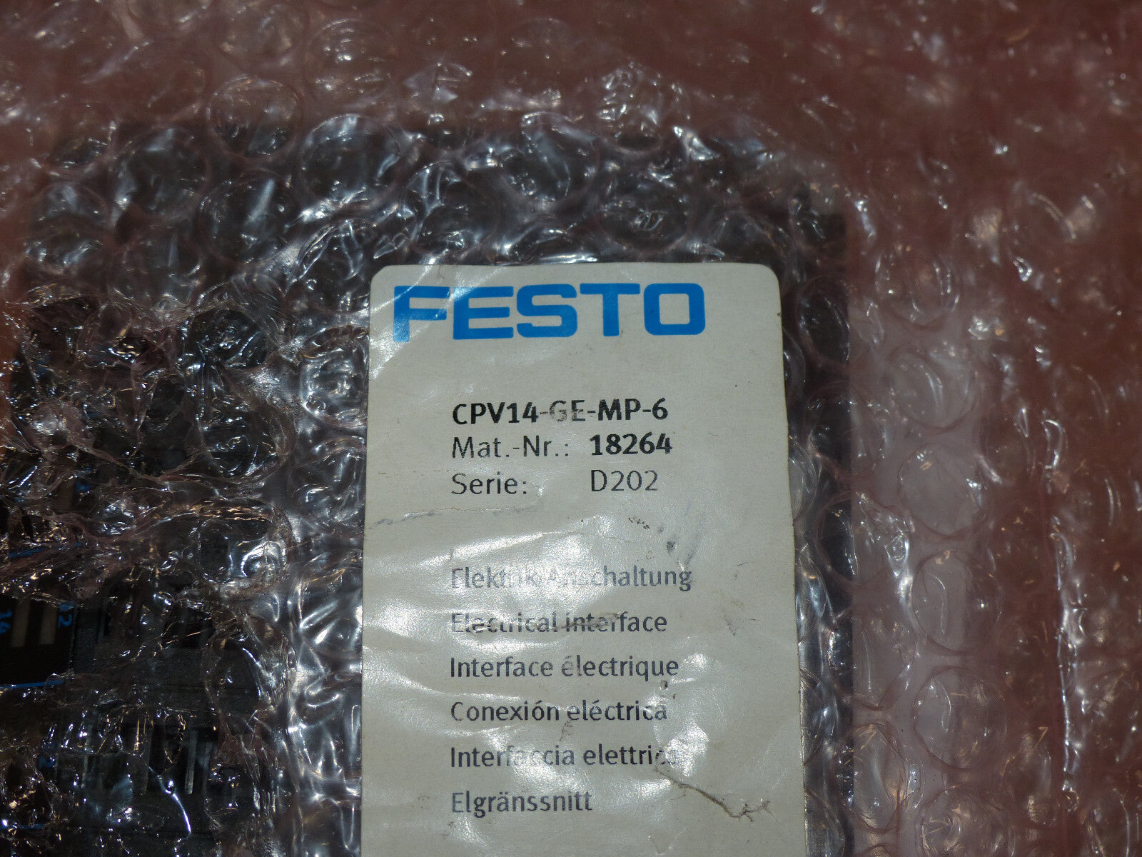 FESTO CPV14-GE-MP-6  18264 Ventil Terminal s.Bilder