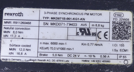 Rexroth MKD071B-061-KG1-KN