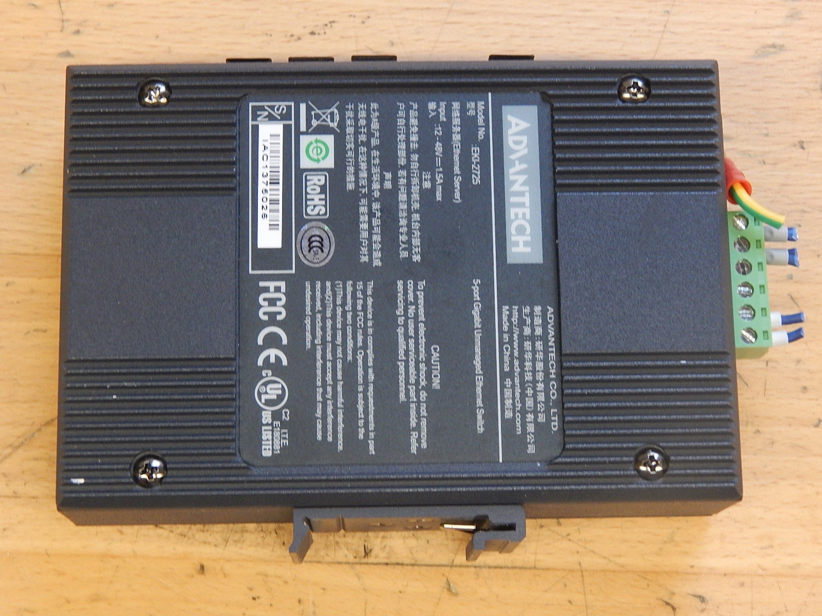 Advantech EKI-2725  5 Port Gigabit Unmanged Ethernet Switch