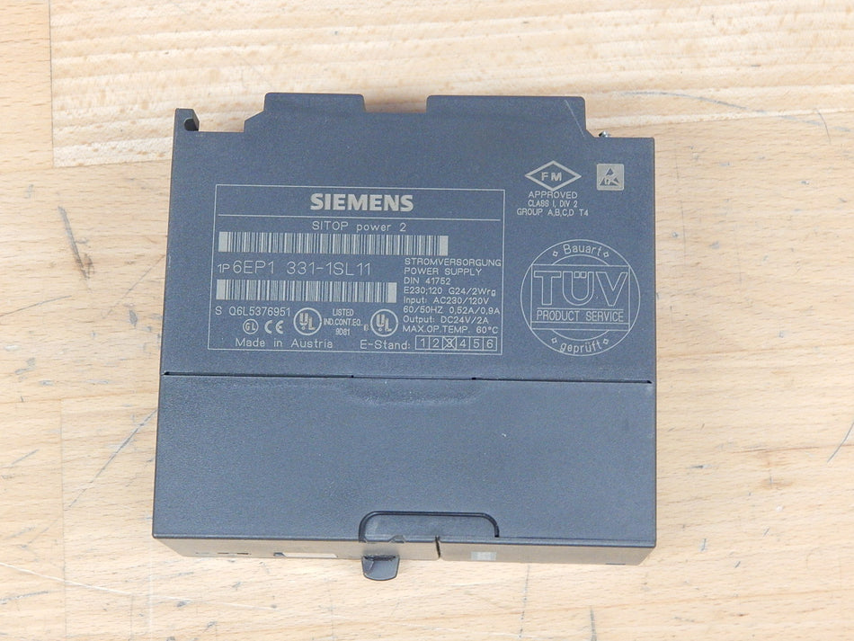 Siemens Sitop Power 2 //6EP1 331-1SL11 / 6EP1331-1SL11 E-Stand:3   Used