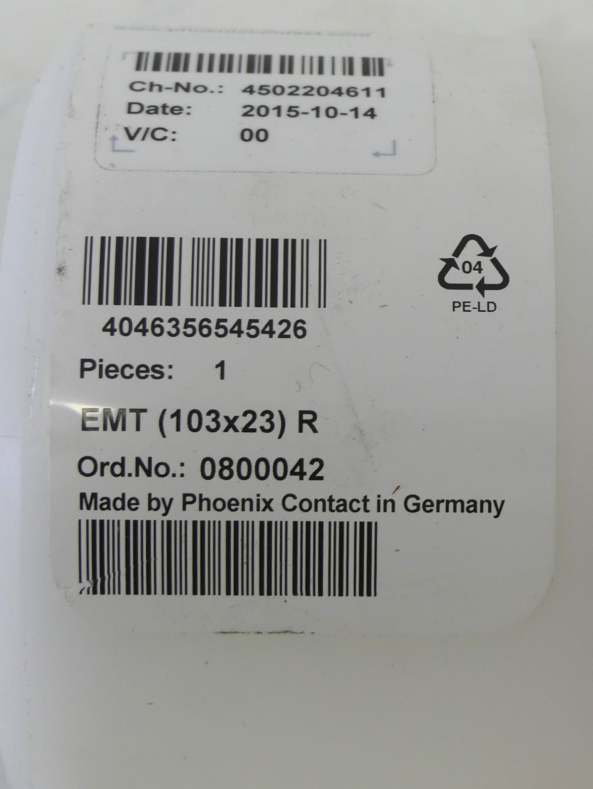 Phoenix Contact Einsteckschild EMT (103X23)R  0800042