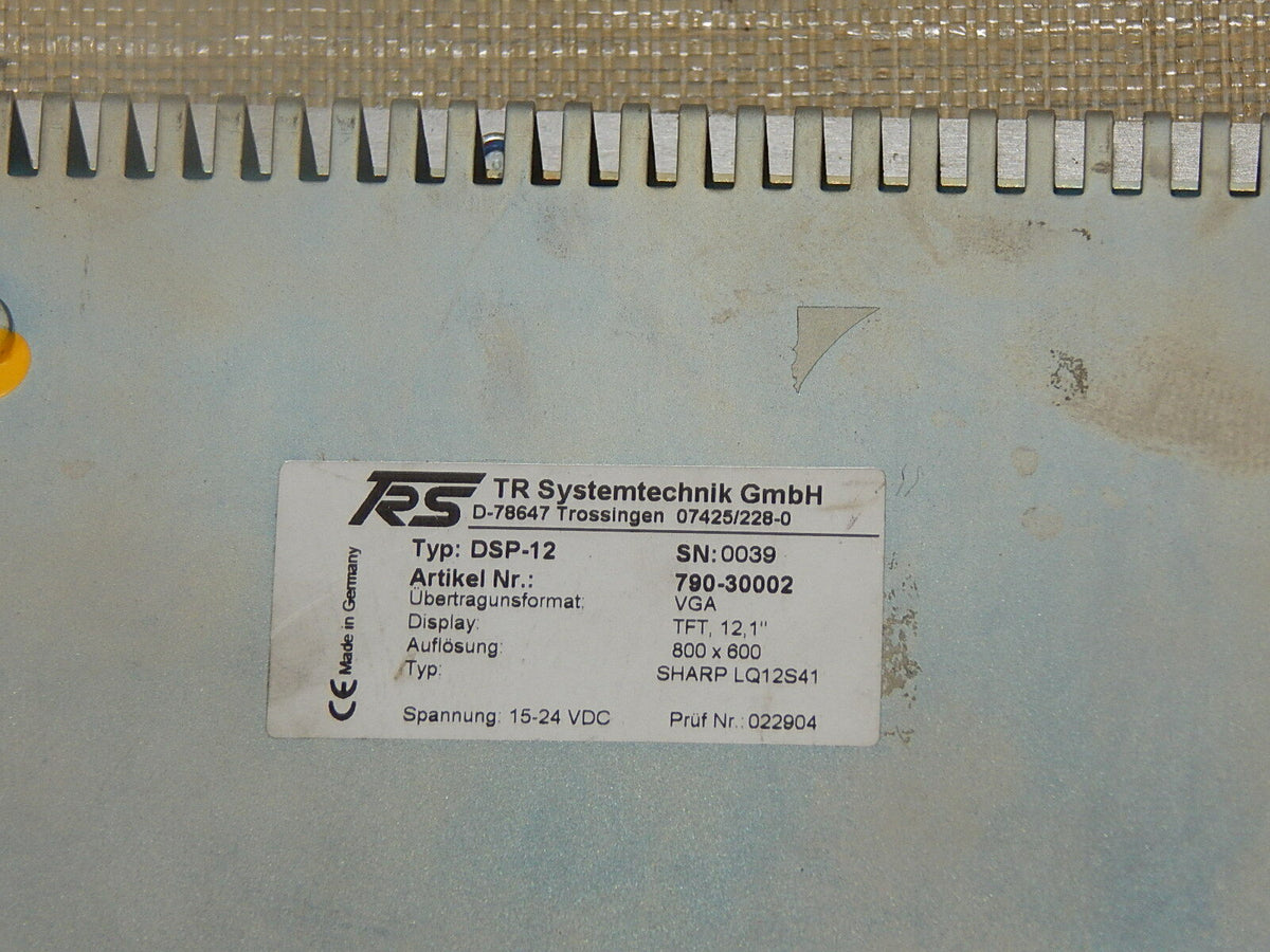 TR Systemtechnik TRS MONITOR DISPLAY DSP-12 / 800x600 VGA SN:0039  DSP 12,1 Zoll