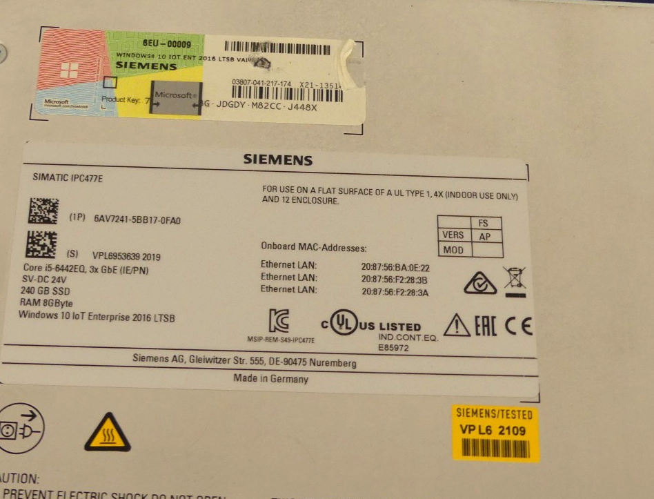 Siemens 6AV7241-5BB17-0FA0