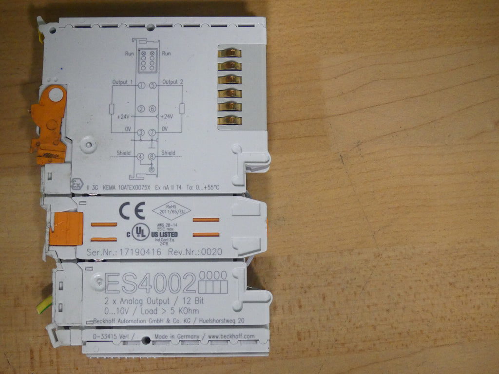 Beckhoff ES4002   2x Analog-Output used