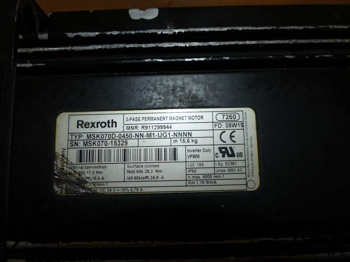 Rexroth Permanent-Magnet-Motor MSK070D-0450-NN-M1-UG1-NNNN