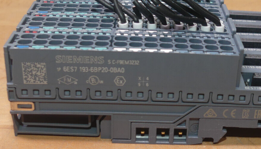 5x Siemens 6ES7 193-6BP20-0BA0