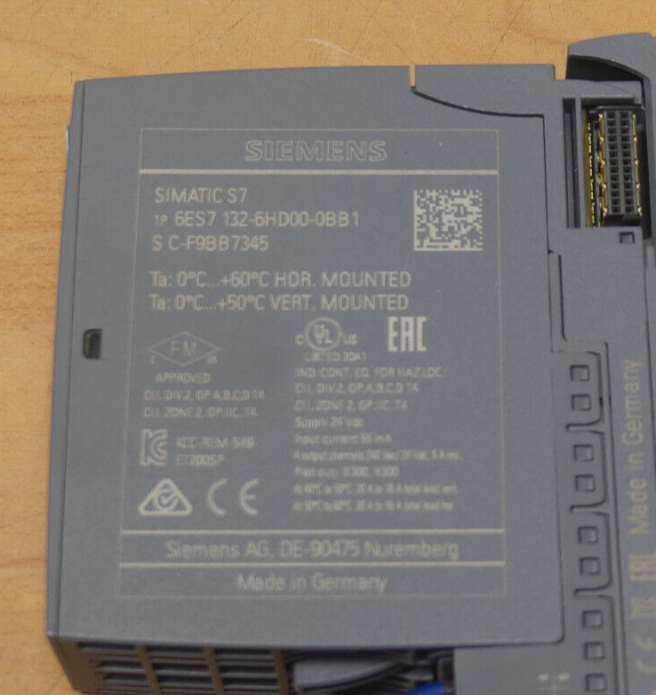 Siemens 6ES7  132-6hd00-0bb1   6ES7 132-6hd00-0bb1+ 6es7 193-6bp20-0bb0