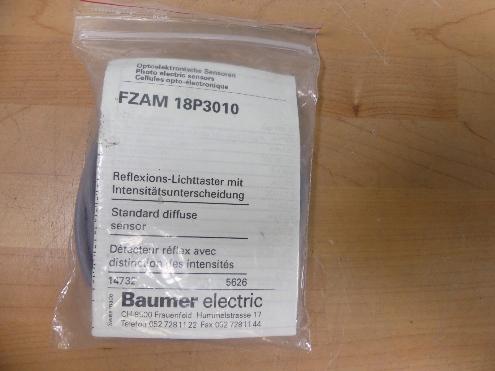 Baumer Induktiver-Näherungsschalter, FZAM 18P3010