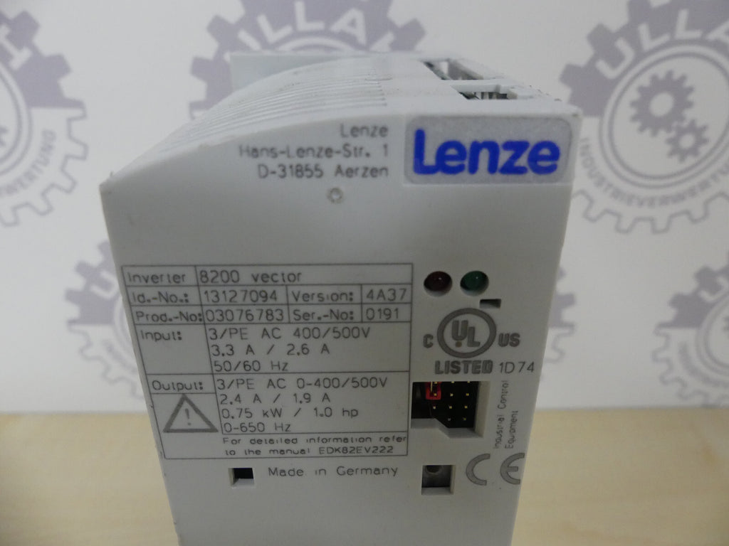 Lenze Frequenzumrichter 8200 vector 0.75 kW / 1.0 hp / E82EV751_4C / 13127094