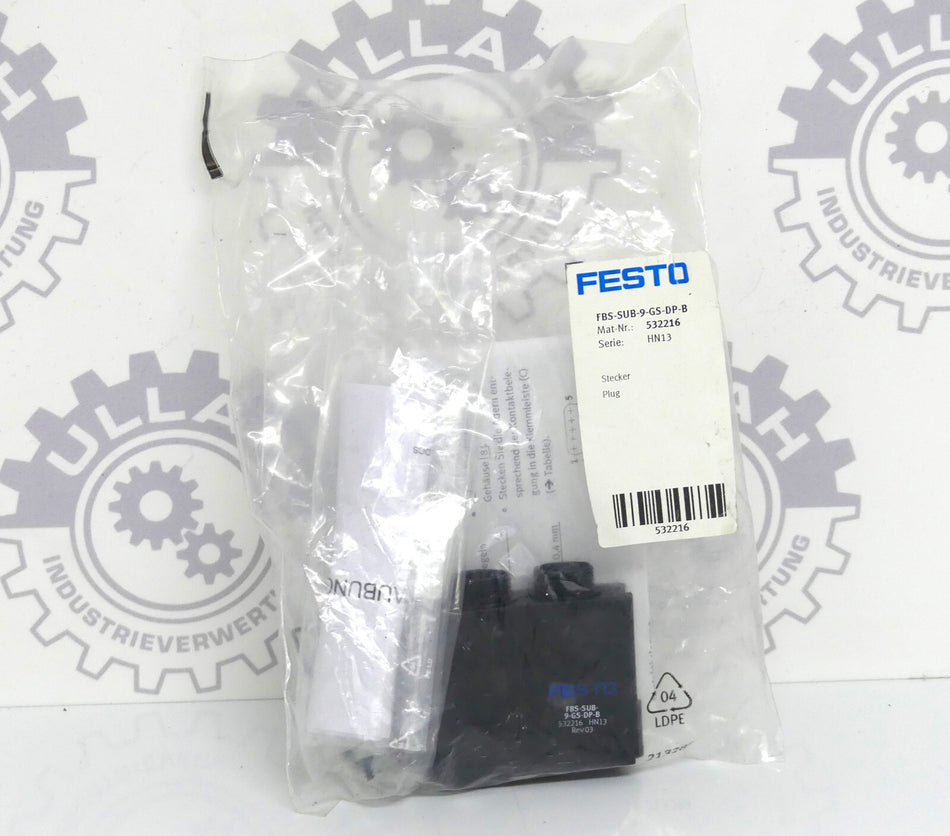 Festo 4X  FBS-SUB-9-GS-DP-B Stecker
