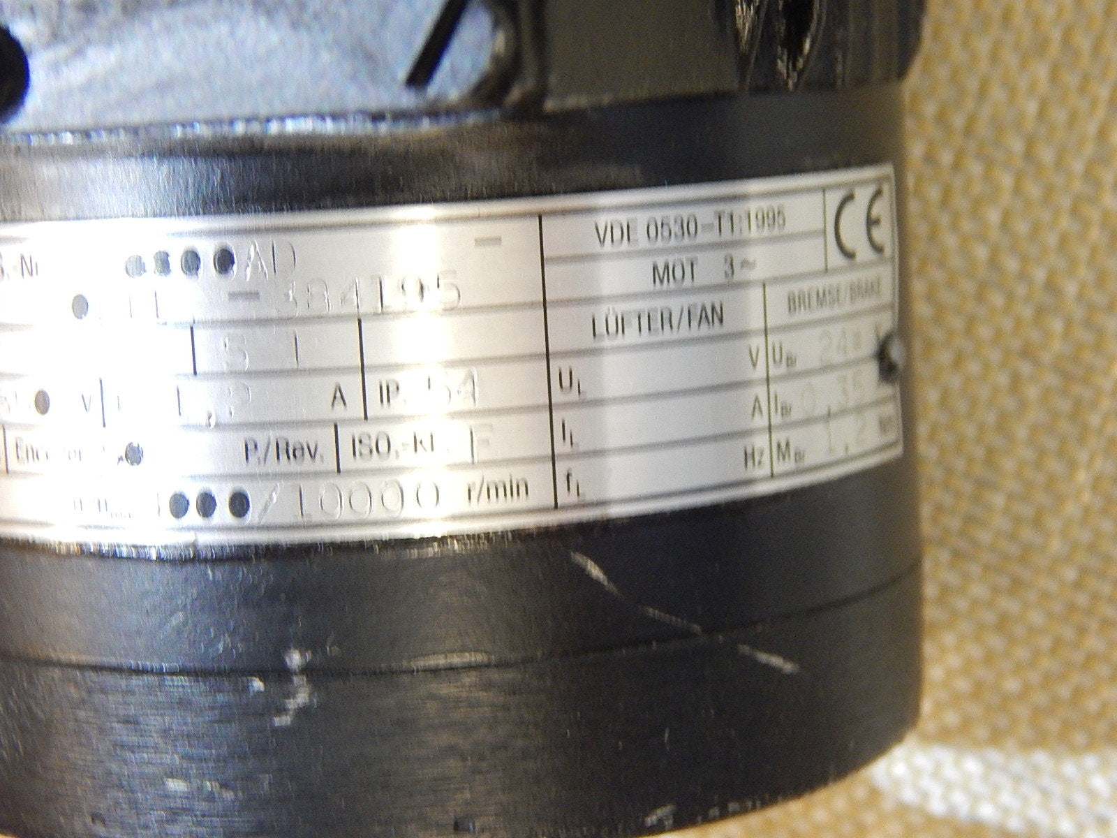 AMK Servomotor DV4-1-4-AB0   Permanent Magnet Motor 10000nNmax/min Used