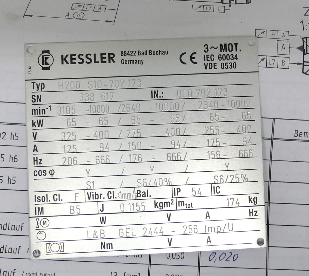 KESSLER H200-S10-702.173 Milling spindles / H line SN 338617 s.Bilder