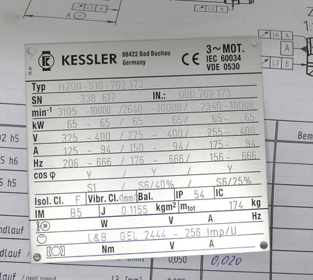 KESSLER H200-S10-702.173 Milling spindles / H line SN 338617 s.Bilder