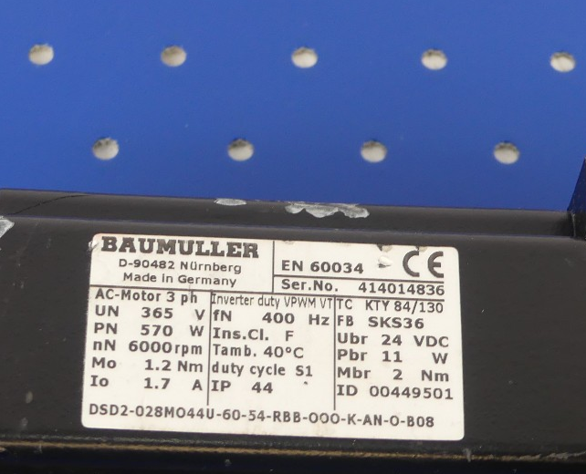 BAUMULLER DSD2-028MO44U-60-54-RBB-000-K-AN-0-B08