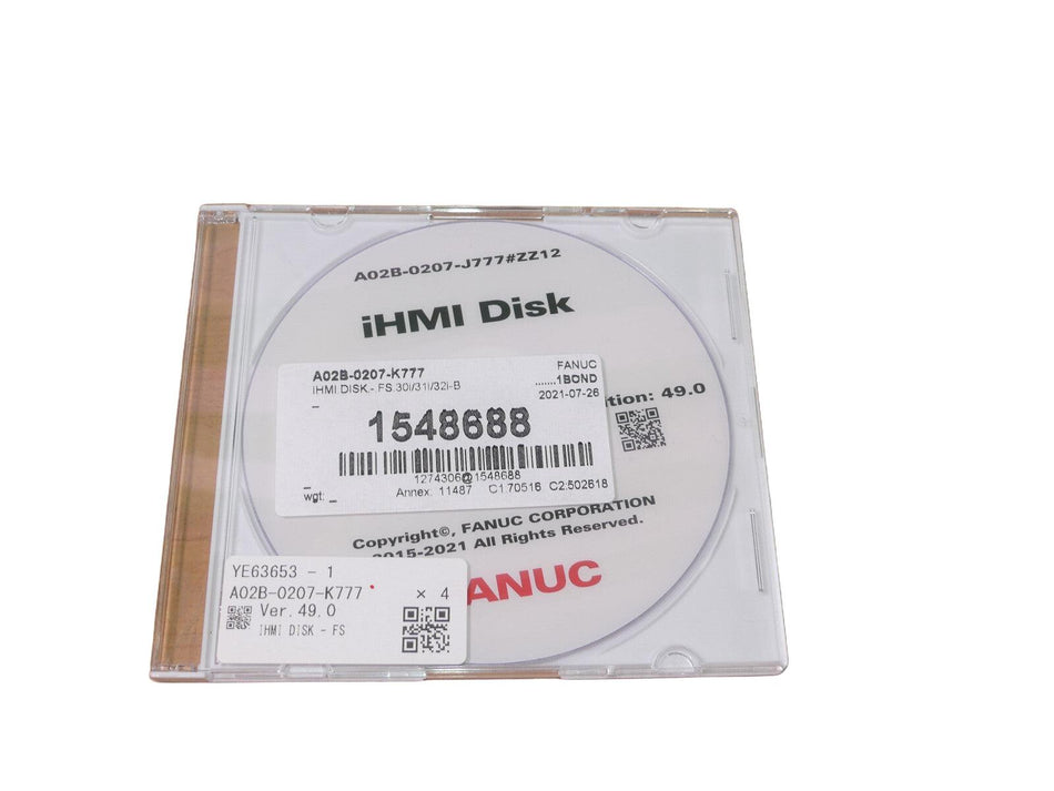 FANUC ihmi disk A02B-0207-J777#ZZ12