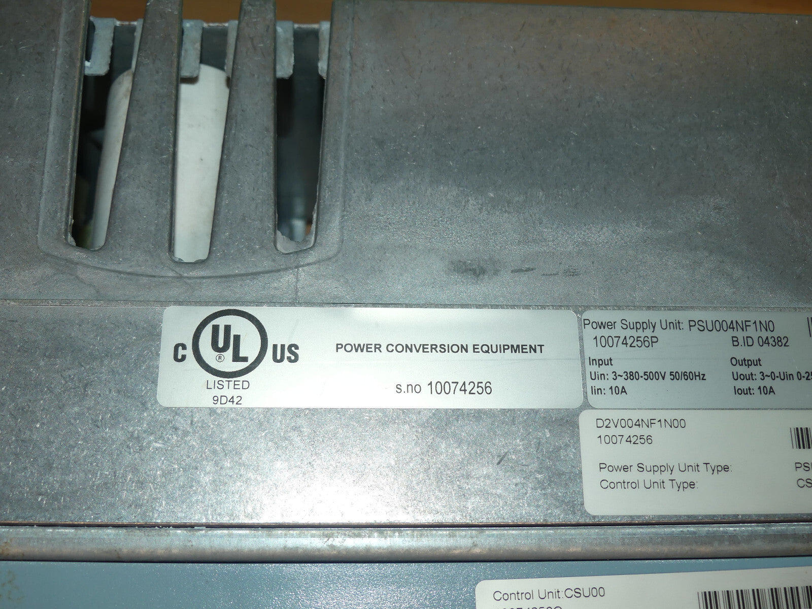 dynac vector csu00+psu004nf1n0 used